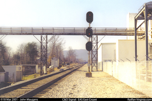 C&O Railway signal: East Crozet (WAS)